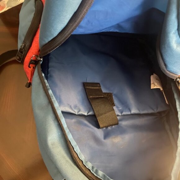 Quiksilver Blue & Red Backpack | Multi-Compartment | Gently Used - Picture 2 of 4